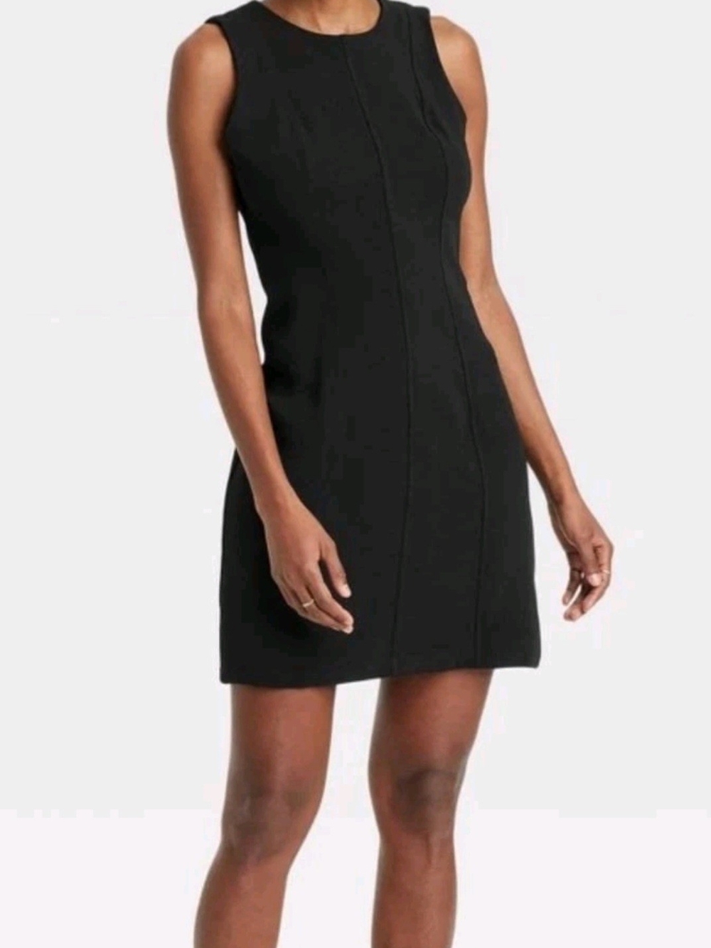 A New Day Women's Size 6 Black Sleeveless Mini Sheath Dress